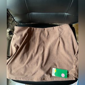 Halara Brown Corduroy Skirt